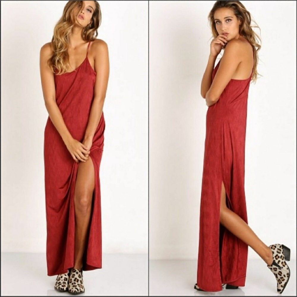Free people maxi berry color brand new dress
